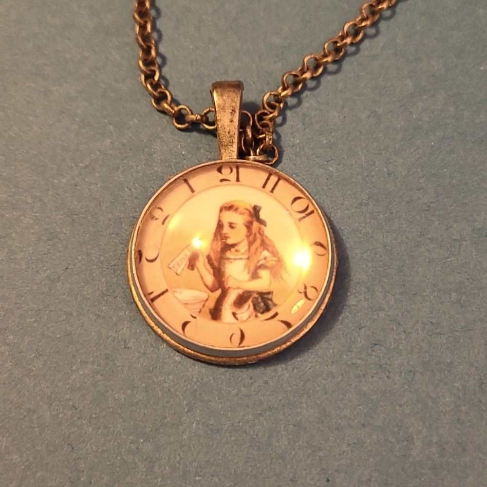Handmade Alice in Wonderland necklace